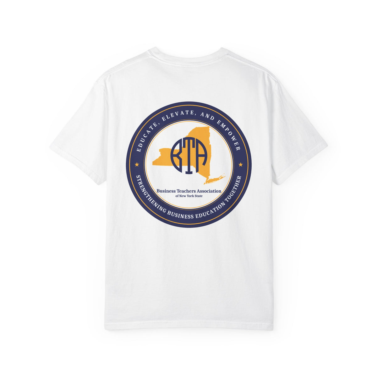BTANYS  T Shirt Educate, Elevate and Empower front and Back